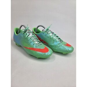 Nike Mercurial Victory 4 FG Neo Lime Total Crimson 555613-380 Football Us 11‎
